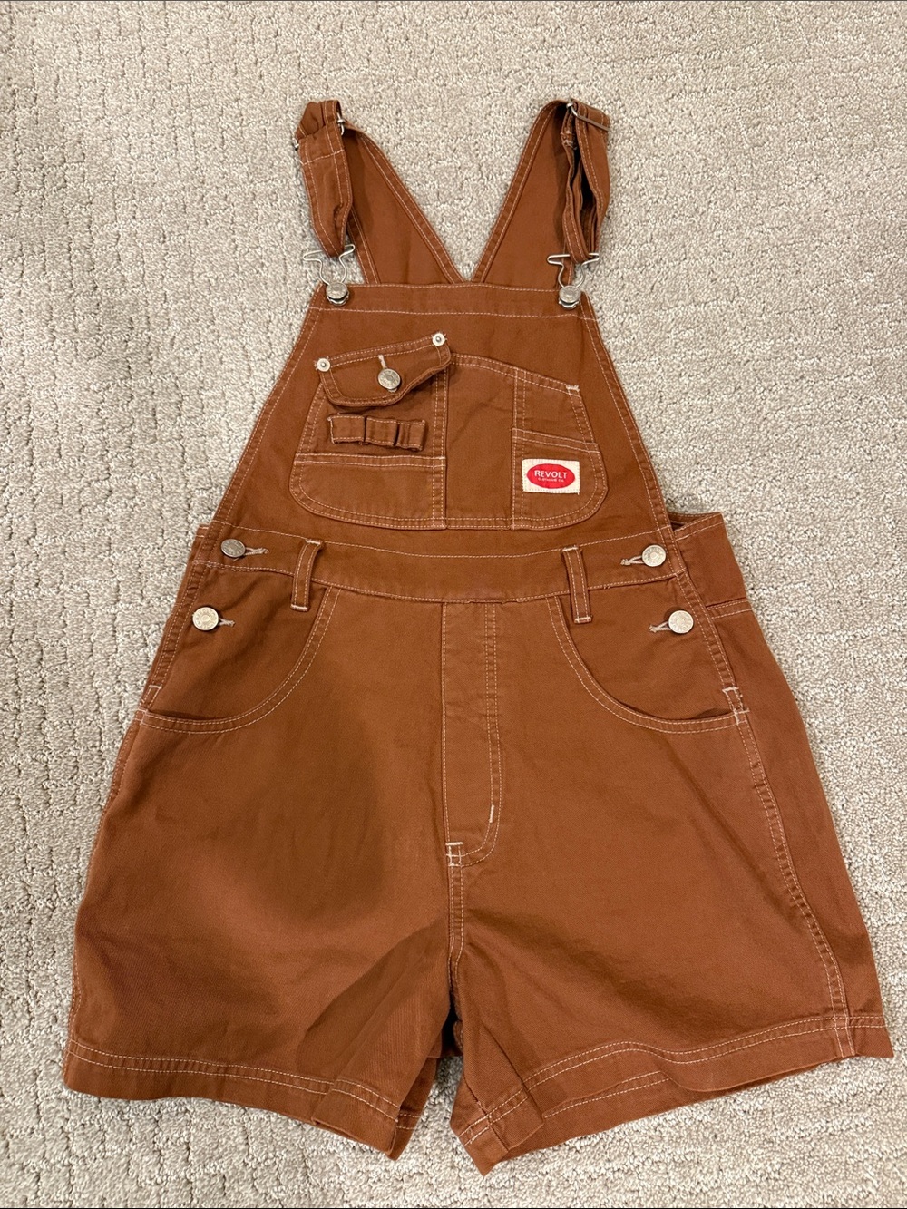 Revolt Women’s NEW Brown Overalls S